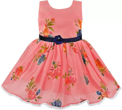 Girls Midi/Knee Length Party Dress