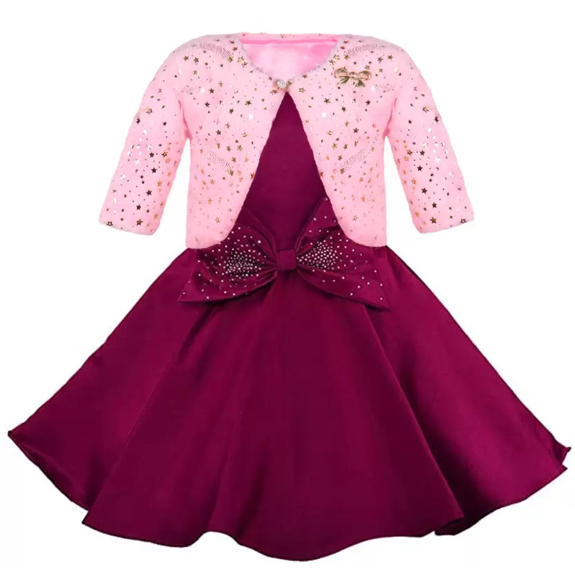 Girls Calf Length Party Dress