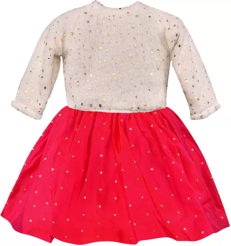 Girls Embroidered ethnic dress with jacket