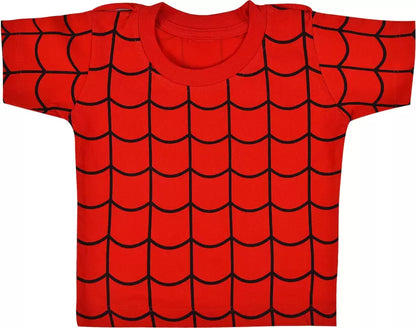 Baby Boys & Baby Girls Spiderman Casual T-shirt Dungaree