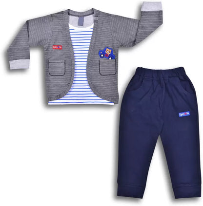 Wish Karo Cotton Clothing Set for Baby Boys hfs613blu