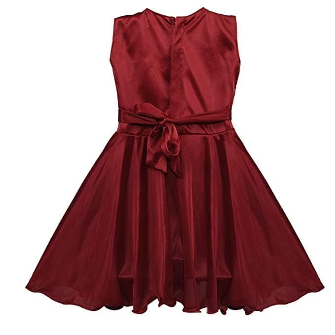 Girls Embroidered Bow Dress