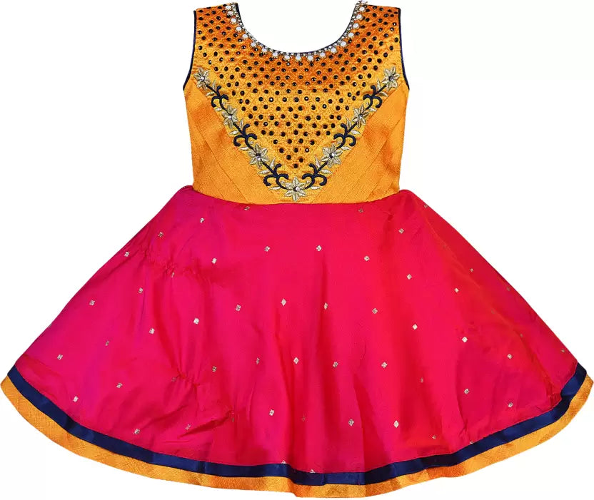 Girls Midi/Knee Length Party Dress