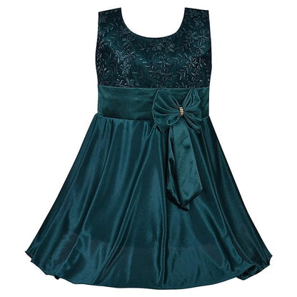 Girls Embroidered Fit & Flare Dress