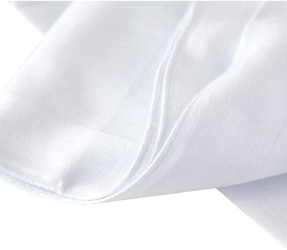 White Premium Fabric Handkerchief