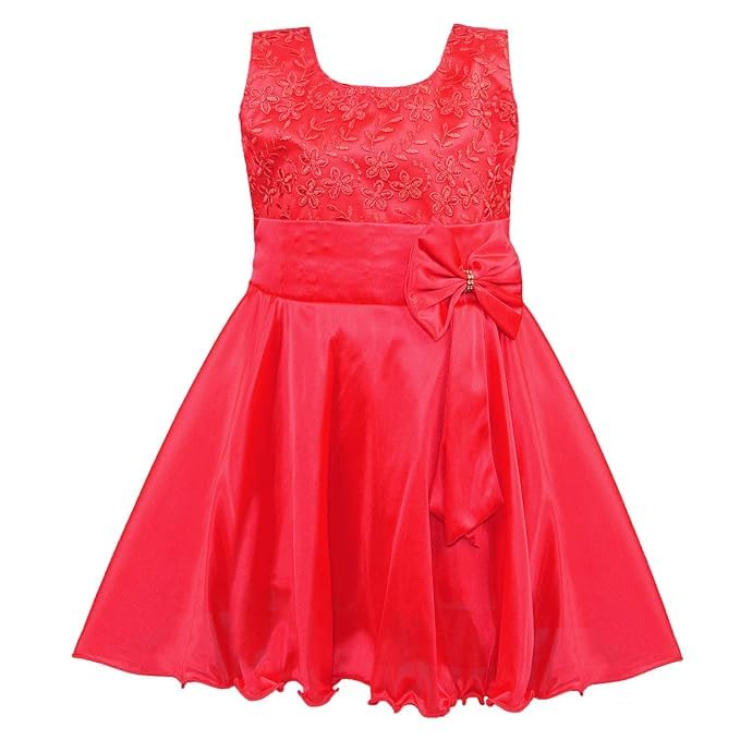 Girls Embroidered Fit & Flare Dress