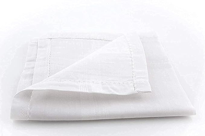 White Premium Fabric Handkerchief