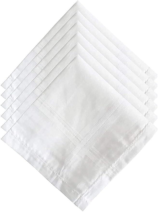 White Premium Fabric Handkerchief