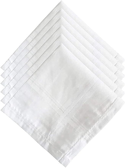 White Premium Fabric Handkerchief