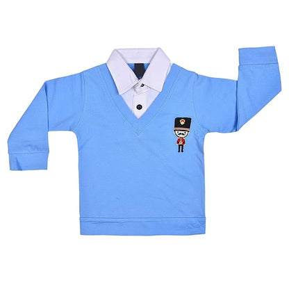 Wish Karo Cotton Clothing Set for Baby Boys hfs598blu