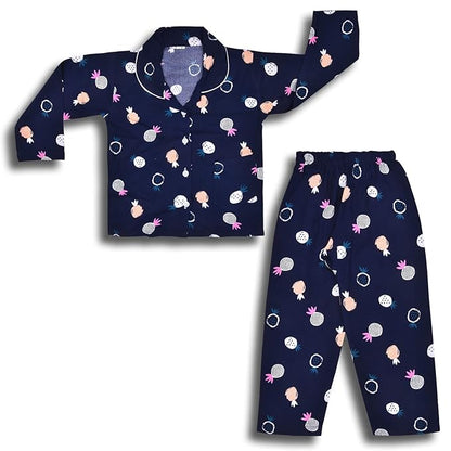 Unisex Printed Top and Bottom Pyjamas Night Dress