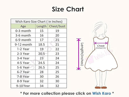 Wish Karo Baby Girls Party Wear Frocks Dress Bxa436wn