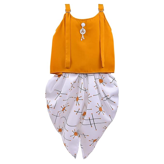 Baby Girls Top and Dhoti Pant Dress For Girls