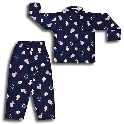 Unisex Printed Top and Bottom Pyjamas Night Dress