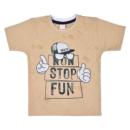 Boys Casual Printed T-shirt and Shorts Clothing Set