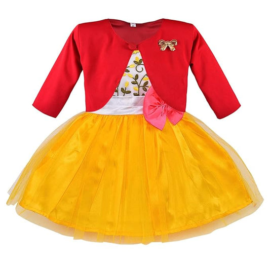 Girls Partywear Frocks Dress With Jacket