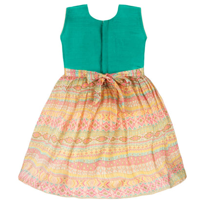 Girls Embroidered Fit and Flare Party Dress