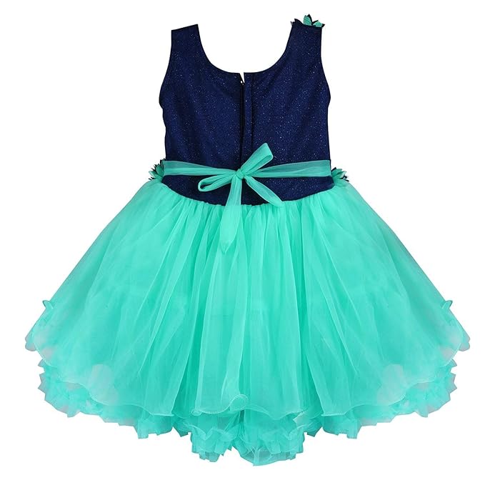 Girls Frock With Flower Design