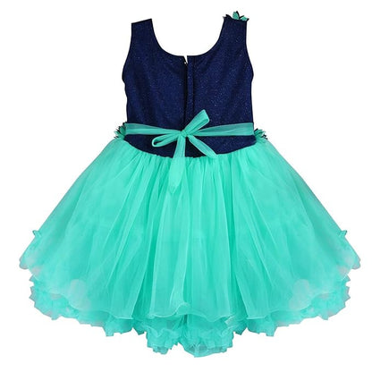 Girls Frock With Flower Design