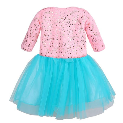 Wish Karo baby girls partywear frocks dress for girls fe3132bluJKTBPNKF