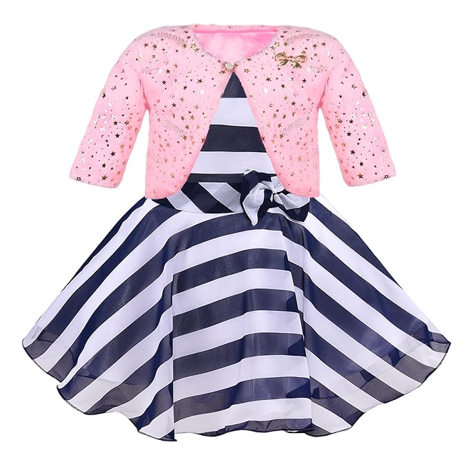 Wish Karo baby girls partywear frocks dress for girls fe3118blkJKTBPNKF