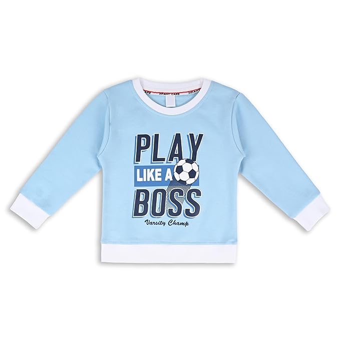 Boys and Girls Pack of 2 Typography Printed Sweatshirt