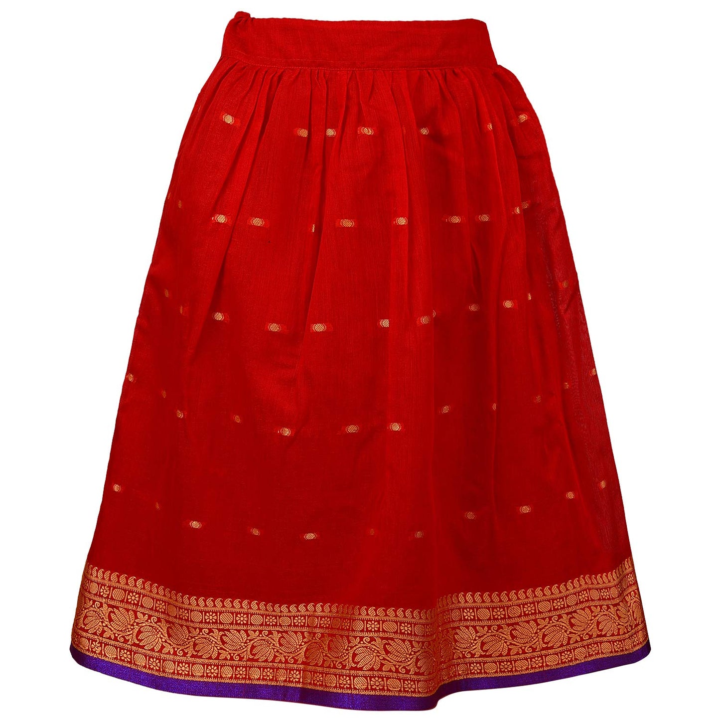 Girl's Traditional Art Silk Stitched Lehenga Choli for Girls-gc204rd