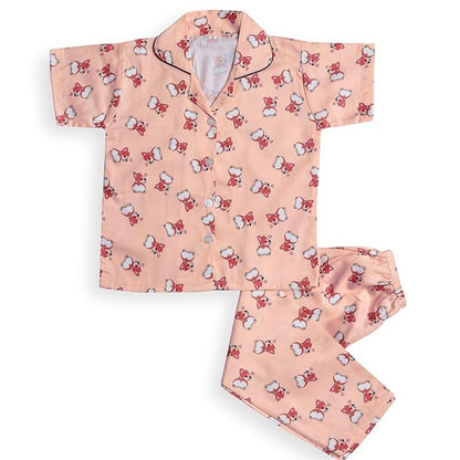 Unisex Printed Top and Bottom Pyjamas Night Dress