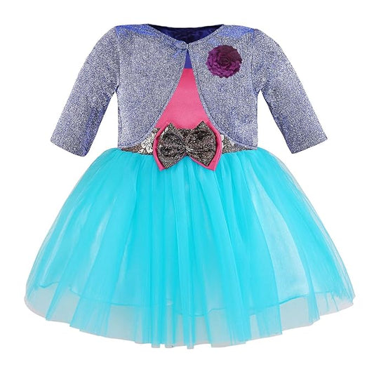 Wish Karo baby girls partywear frocks dress for girls fe3132bluJKTBLUL