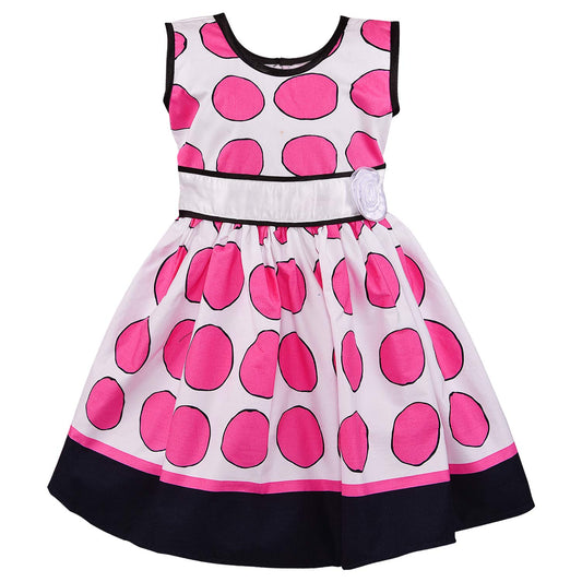 Girls Polka dots Printed A-line dress