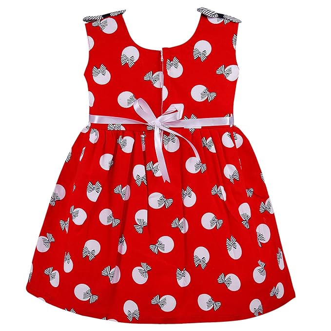 Girls Printed A-line Cotton dress