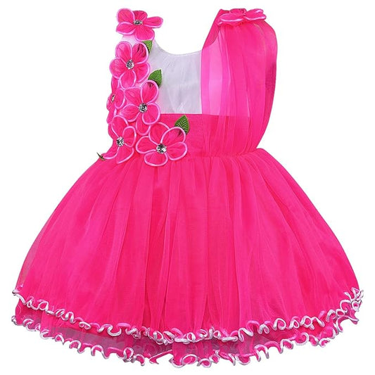 Girls Knee Length A-Line Frock Dress