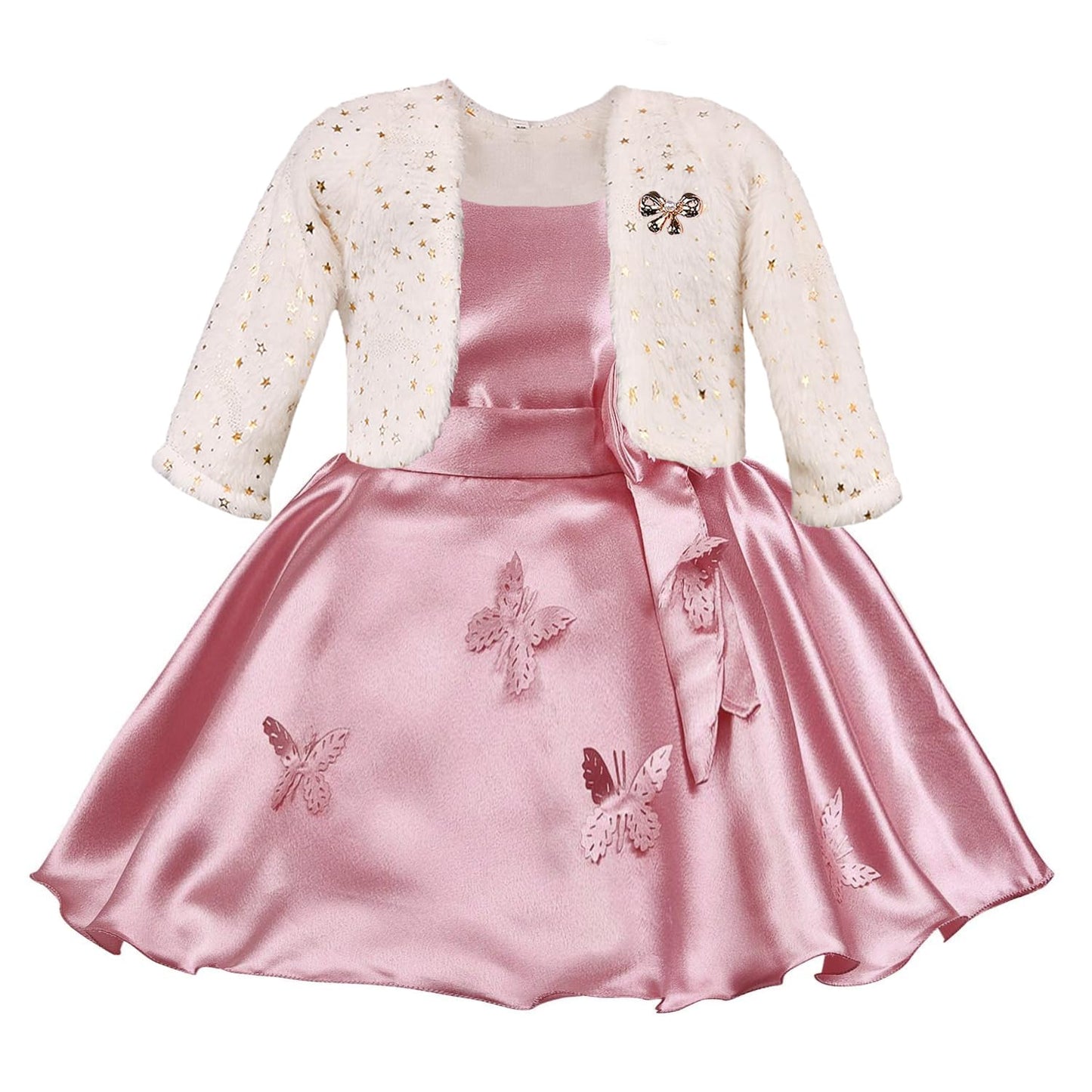 Girls A-line Embellished Party wear