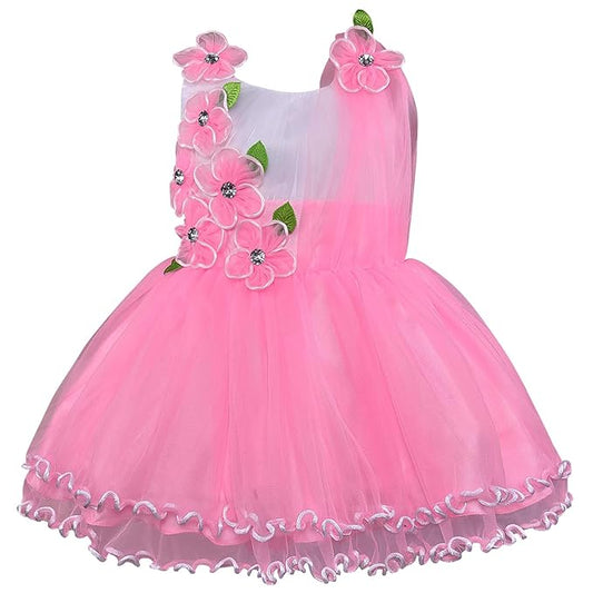 Girls Knee Length A-Line Frock Dress