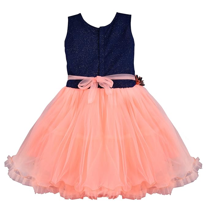 Girls Frock With Flower Design