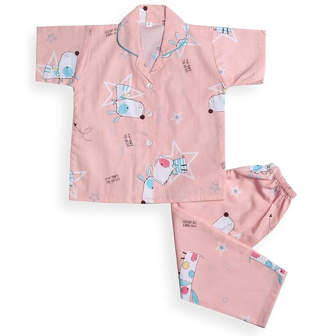 Unisex Printed Top and Bottom Pyjamas Night Dress