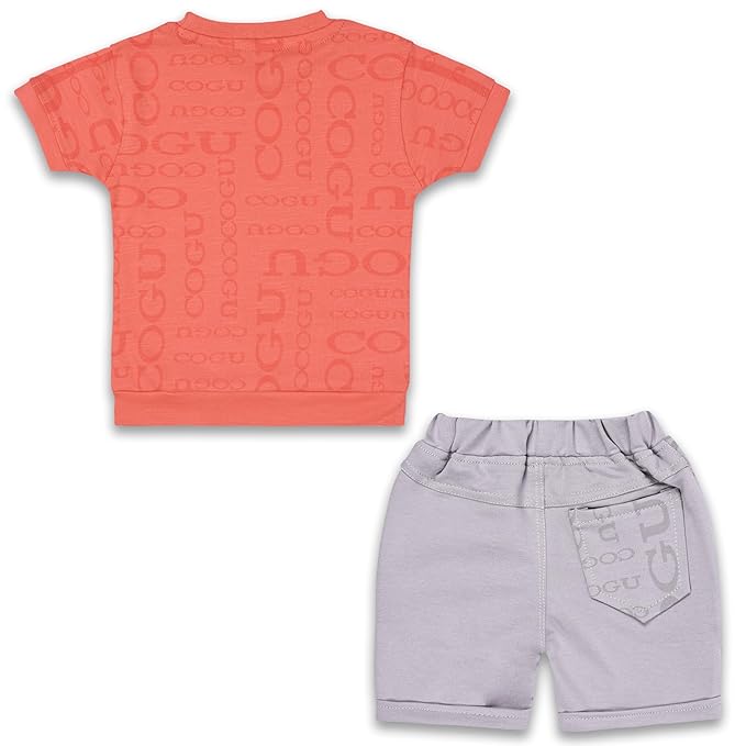 Boys Teddy Printed T-Shirt and Shorts