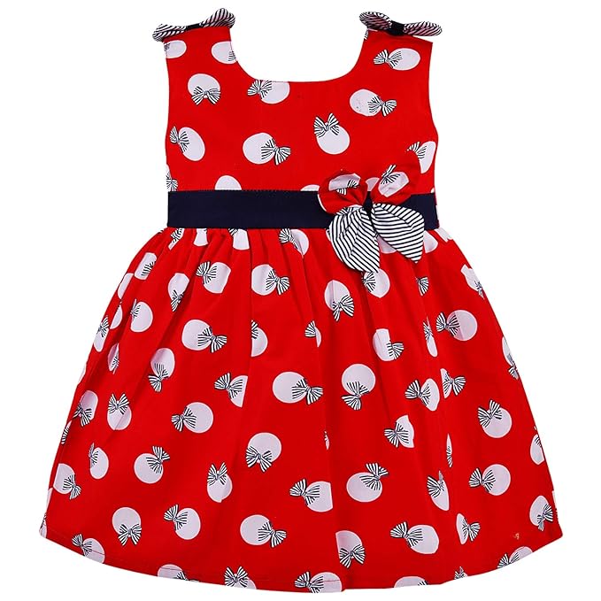 Girls Printed A-line Cotton dress