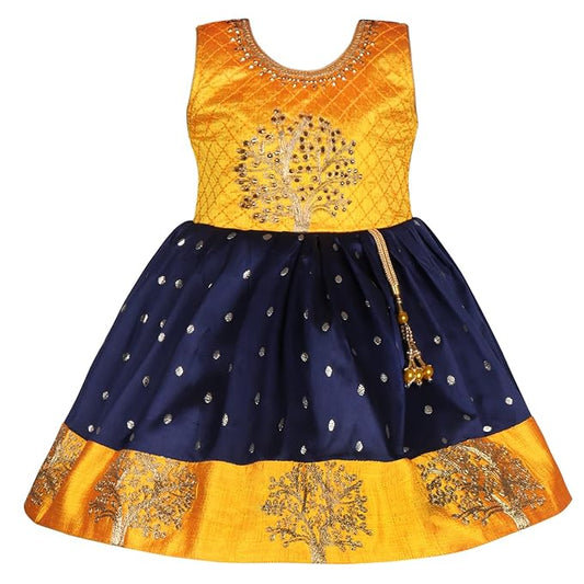 Girls Embroidered Ethnic Frocks