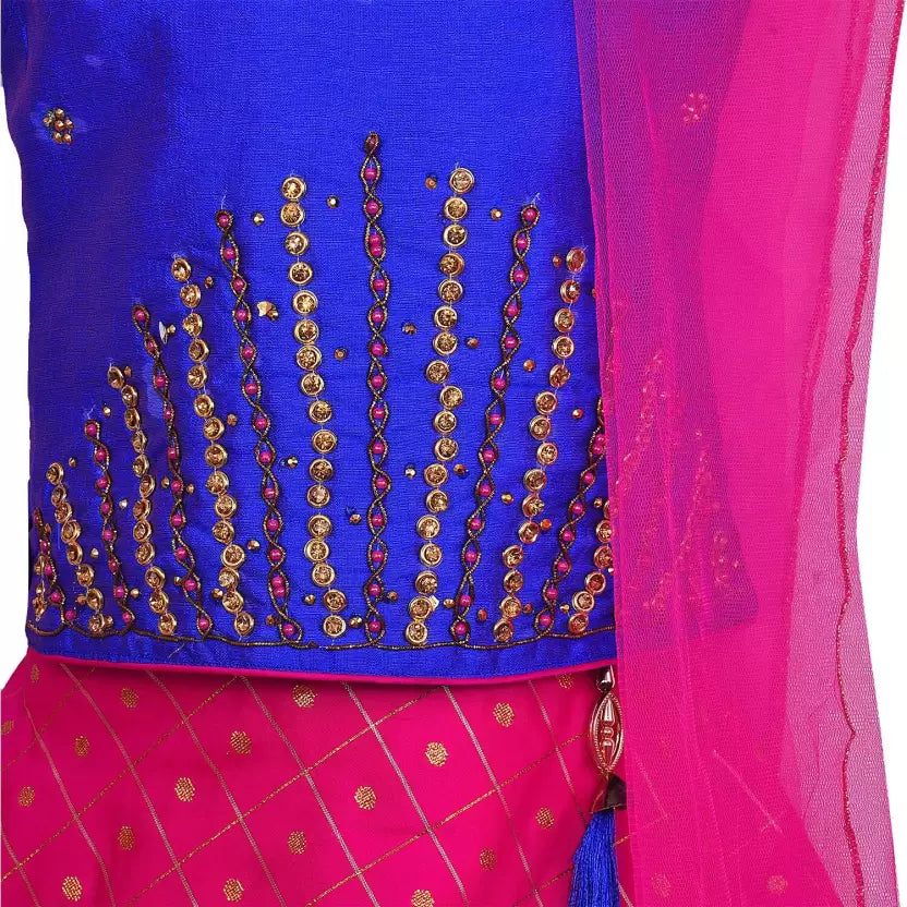 Girls Lehenga Choli Ethnic Wear Embroidered Lehenga Choli