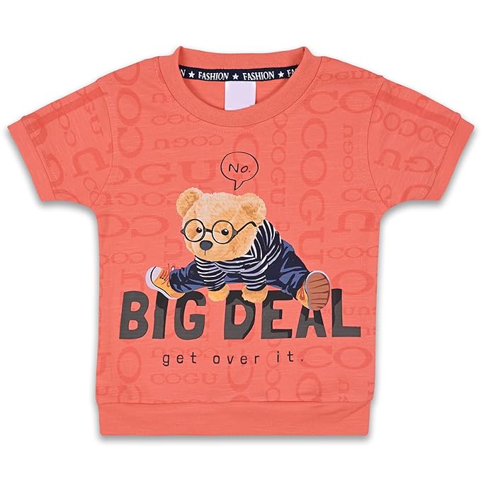 Boys Teddy Printed T-Shirt and Shorts