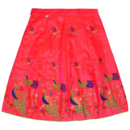 Girl's Stitched Lehenga Choli With Dupatta