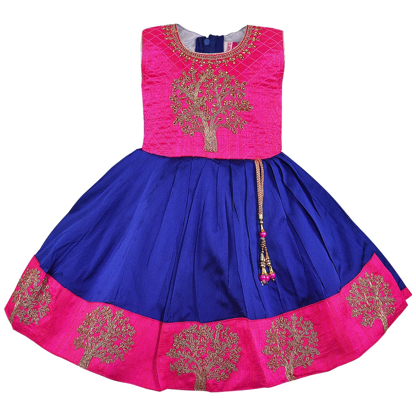 Girls Knee Length Ethnic Dress