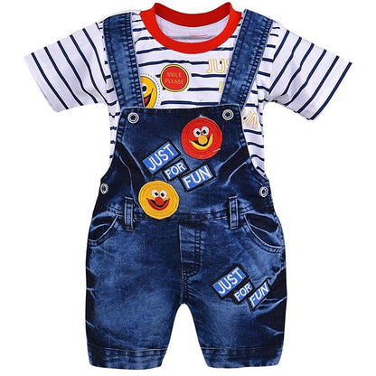 Unisex Patch Work Dungaree Dress