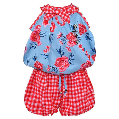 Girls Stylish Halter Top & Shorts