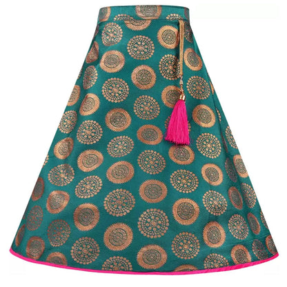 Girls Embroidered Bead Work Lehenga Choli With Dupatta