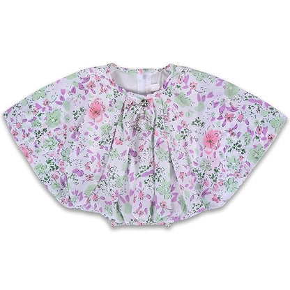 Girls Floral Bat wing Top Clothing set