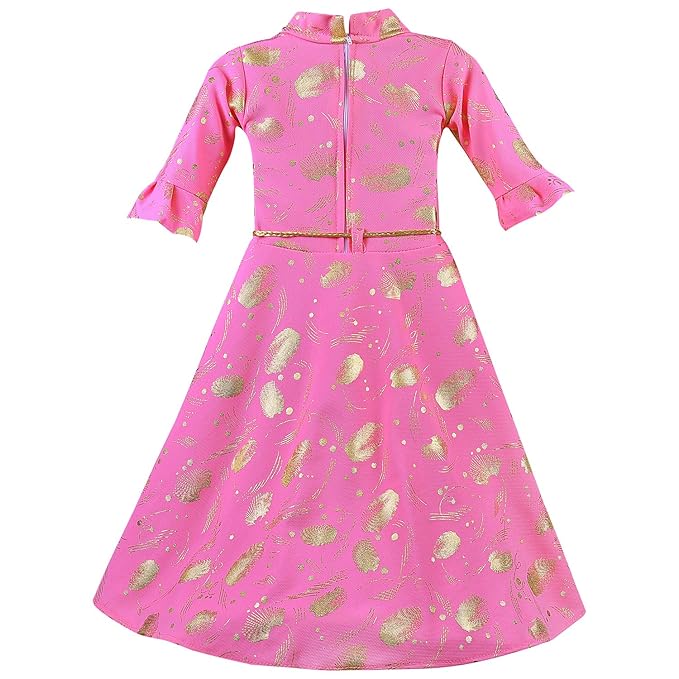 Girls Party Wear Dress - fm03pnk