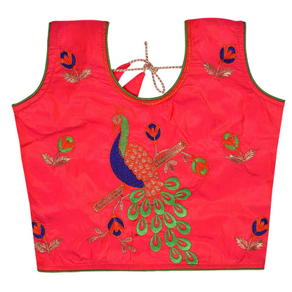 Girl's Stitched Lehenga Choli With Dupatta