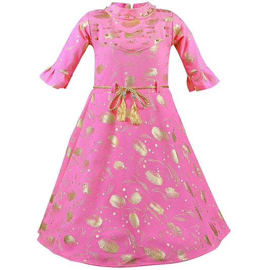 Girls Party Wear Dress - fm03pnk